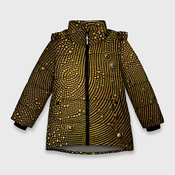 Зимняя куртка для девочки Золотые камушки