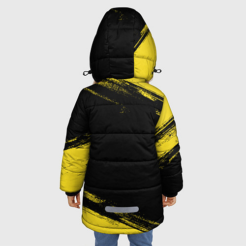 Зимняя куртка для девочки Helldivers: Skull Logo / 3D-Черный – фото 4