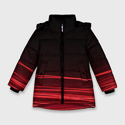 Куртка зимняя для девочки Веяние, цвет: 3D-красный