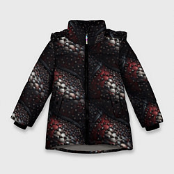 Зимняя куртка для девочки Классическая старая броня текстура