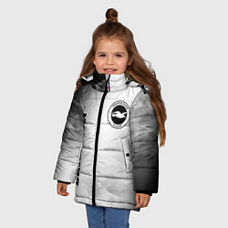 Куртка зимняя для девочки Brighton sport на светлом фоне вертикально, цвет: 3D-черный — фото 2