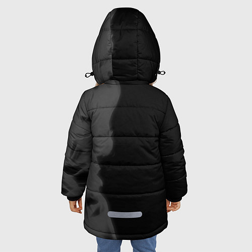Зимняя куртка для девочки Chelsea sport на темном фоне по-вертикали / 3D-Черный – фото 4