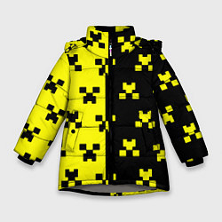 Зимняя куртка для девочки Minecraft logo brend online
