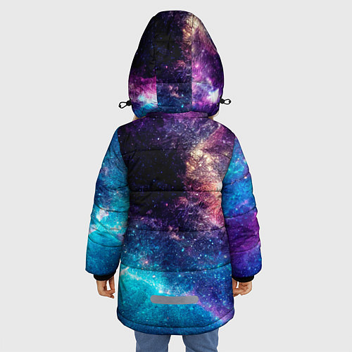 Зимняя куртка для девочки Dead by Daylight space game / 3D-Черный – фото 4