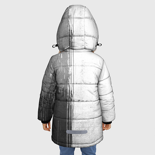 Зимняя куртка для девочки Porto - white gradient по-вертикали / 3D-Черный – фото 4