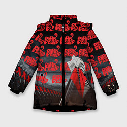 Куртка зимняя для девочки Pink Floyd Pattern цвета 3D-черный — фото 1
