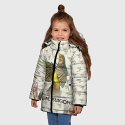 Куртка зимняя для девочки Imagine Dragons: Fly, цвет: 3D-красный — фото 2