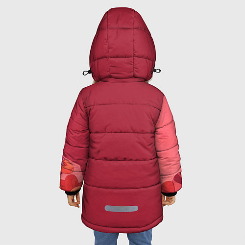 Зимняя куртка для девочки Ошино Шинобу / 3D-Черный – фото 4