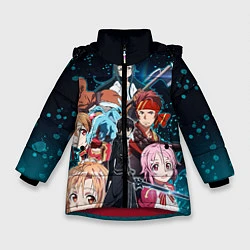 Куртка зимняя для девочки Sword Art Online, цвет: 3D-красный