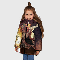 Куртка зимняя для девочки Fairy tail, цвет: 3D-черный — фото 2