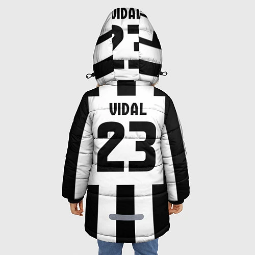 Зимняя куртка для девочки Juventus: Vidal / 3D-Черный – фото 4