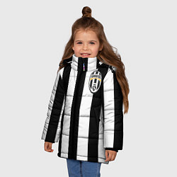 Куртка зимняя для девочки Juventus: Vidal, цвет: 3D-черный — фото 2