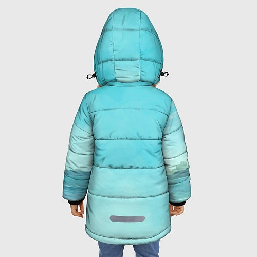 Зимняя куртка для девочки GTA 5: Selfie Girl / 3D-Черный – фото 4