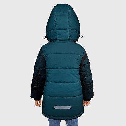 Зимняя куртка для девочки Рука / 3D-Черный – фото 4