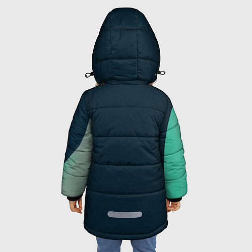 Зимняя куртка для девочки Block B Girl / 3D-Черный – фото 4