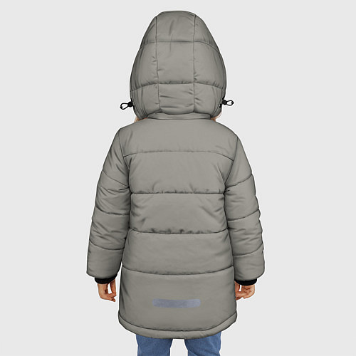 Зимняя куртка для девочки Skulls / 3D-Черный – фото 4