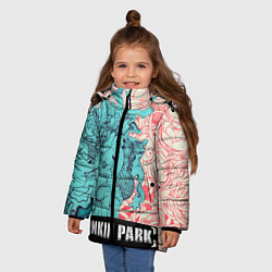 Куртка зимняя для девочки Linkin Park: Sky Girl, цвет: 3D-красный — фото 2
