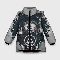 Куртка зимняя для девочки Linkin Park: My Style, цвет: 3D-черный