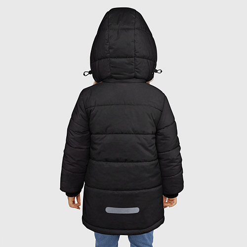 Зимняя куртка для девочки Ночной охотник / 3D-Черный – фото 4