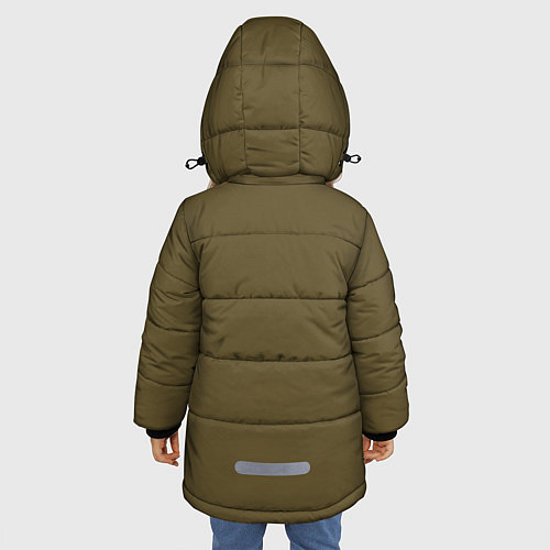 Зимняя куртка для девочки Униформа солдата / 3D-Черный – фото 4