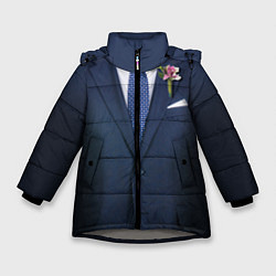Куртка зимняя для девочки Жених, цвет: 3D-светло-серый