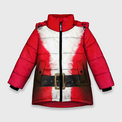 Куртка зимняя для девочки Дед мороз, цвет: 3D-красный