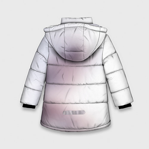 Зимняя куртка для девочки Бездомный бог / 3D-Светло-серый – фото 2