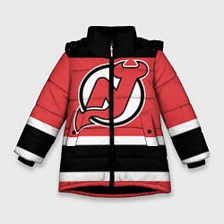 Куртка зимняя для девочки New Jersey Devils, цвет: 3D-черный