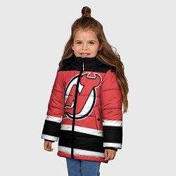 Куртка зимняя для девочки New Jersey Devils, цвет: 3D-черный — фото 2