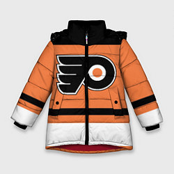 Куртка зимняя для девочки Philadelphia Flyers, цвет: 3D-красный