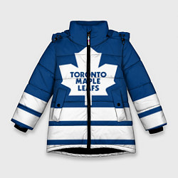Куртка зимняя для девочки Toronto Maple Leafs, цвет: 3D-черный
