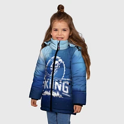 Куртка зимняя для девочки Лыжный спорт, цвет: 3D-красный — фото 2