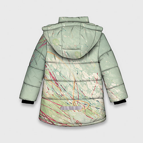 Зимняя куртка для девочки Сноуборд / 3D-Светло-серый – фото 2
