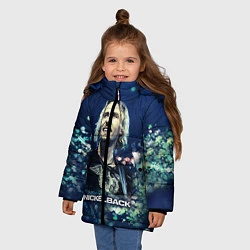 Куртка зимняя для девочки Nickelback: Chad Kroeger, цвет: 3D-черный — фото 2