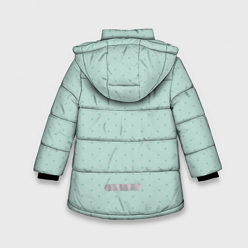 Зимняя куртка для девочки Медведь с сердцем / 3D-Светло-серый – фото 2
