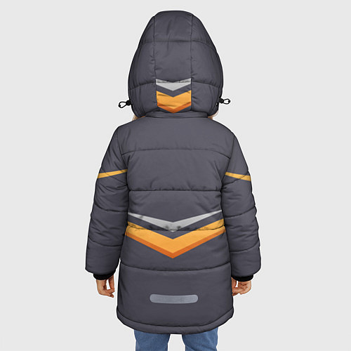 Зимняя куртка для девочки Fnatic Arrows / 3D-Черный – фото 4