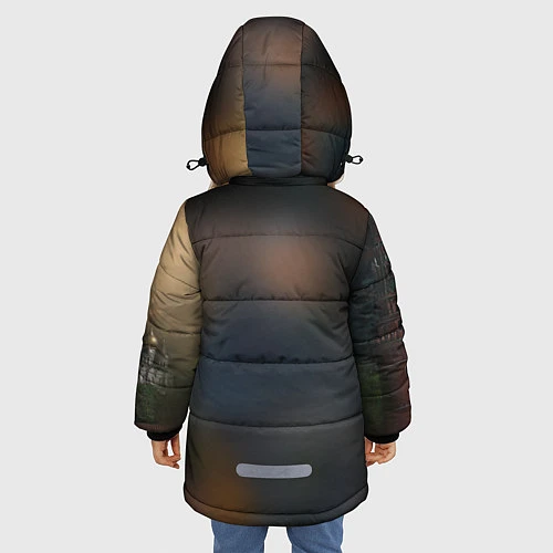 Зимняя куртка для девочки Сталин военный / 3D-Черный – фото 4
