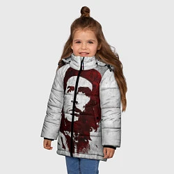 Куртка зимняя для девочки Че Гевара, цвет: 3D-черный — фото 2