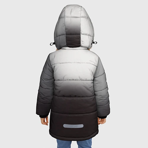 Зимняя куртка для девочки АлисА: Трасса E95 / 3D-Черный – фото 4
