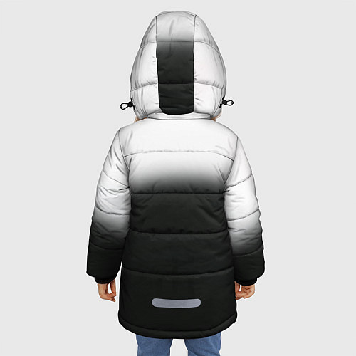 Зимняя куртка для девочки Пикник / 3D-Черный – фото 4