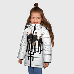 Куртка зимняя для девочки Группа Пикник, цвет: 3D-светло-серый — фото 2
