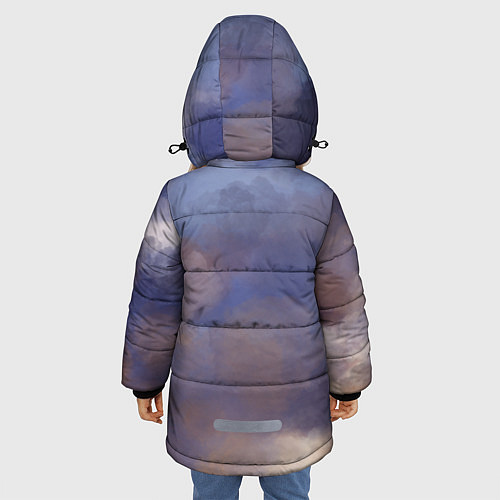 Зимняя куртка для девочки Призрак в доспехах / 3D-Черный – фото 4