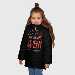 Куртка зимняя для девочки Муж Андрей, цвет: 3D-черный — фото 2
