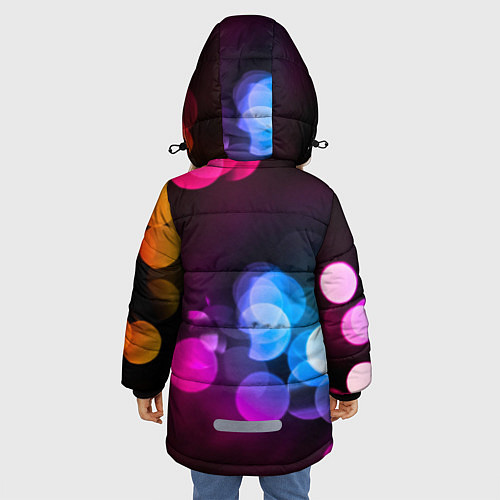 Зимняя куртка для девочки Light Spots / 3D-Черный – фото 4