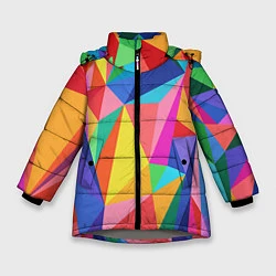Куртка зимняя для девочки Радуга, цвет: 3D-светло-серый