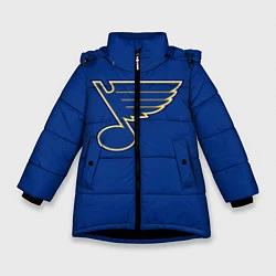 Куртка зимняя для девочки St Louis Blues: Tarasenko 91, цвет: 3D-черный