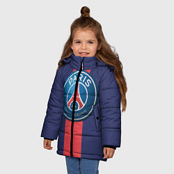Куртка зимняя для девочки Paris Saint-German, цвет: 3D-черный — фото 2