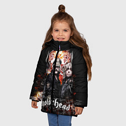 Куртка зимняя для девочки Motorhead Band, цвет: 3D-светло-серый — фото 2