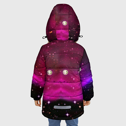 Зимняя куртка для девочки Enter Shikari: Acid Space / 3D-Черный – фото 4
