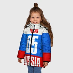Куртка зимняя для девочки Russia: from 05, цвет: 3D-черный — фото 2